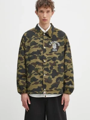 A Bathing Ape kurtka Gore-tex wind stopper męska kolor zielony przejściowa 1K70140005