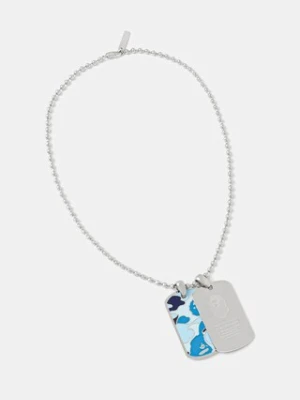 A Bathing Ape naszyjnik ABC camo dog tag męska 1K80182002