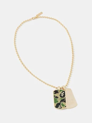 A Bathing Ape naszyjnik ABC camo dog tag męska 1K80182002