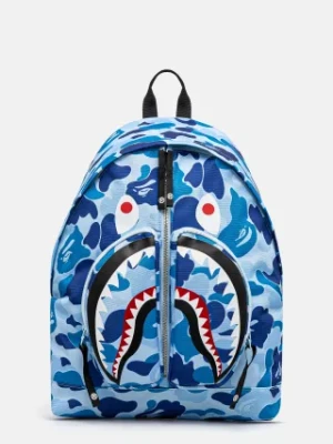 A Bathing Ape plecak Abc Camo Shark Daypack męski kolor niebieski duży wzorzysty 1L30189007