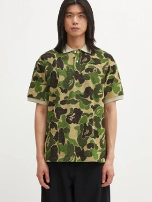 A Bathing Ape polo Camo Pile Jacquard
