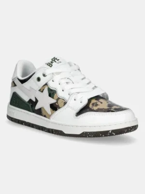 A Bathing Ape sneakersy skórzane BAPE SK8 STA #2 M1 męskie kolor biały 1L30191314