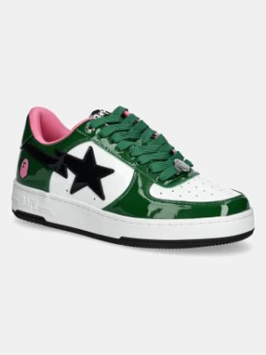 A Bathing Ape sneakersy skórzane BAPE STA #1 M2 kolor zielony 1K80191301