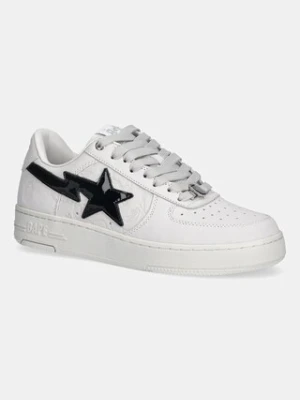 A Bathing Ape sneakersy skórzane BAPE STA #4 męskie kolor biały 1L30191310