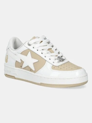A Bathing Ape sneakersy skórzane BAPE STA #6 L damskie kolor beżowy 1K80291306