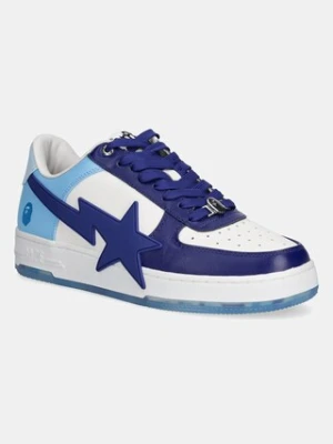 A Bathing Ape sneakersy skórzane BAPESTA OS M2 męskie kolor granatowy 1K80191309