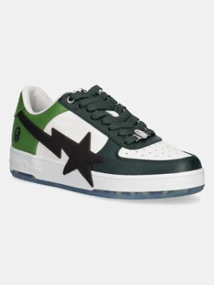 A Bathing Ape sneakersy skórzane BAPESTA OS M2 męskie kolor zielony 1K80191309