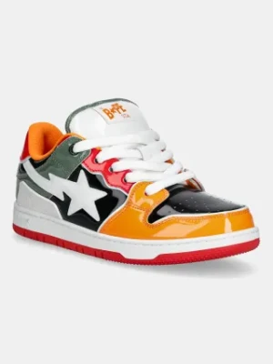 A Bathing Ape sneakersy skórzane NEW BAPE SK8 STA #2 M1 męskie kolor pomarańczowy 1L30191312