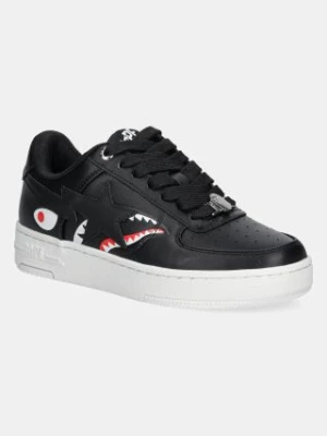 A Bathing Ape sneakersy skórzane Shark Bape Sta L kolor czarny 1K80291307