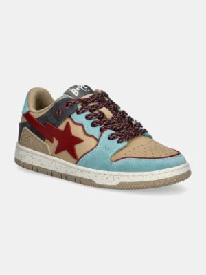 A Bathing Ape sneakersy skórzane SK8 STA #4 M2 kolor beżowy 1K80191313