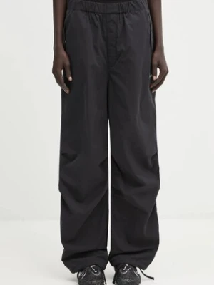 A Bathing Ape spodnie Crystal Stone Bape Logo Army Pants damskie kolor czarny high waist 001PTL302004L