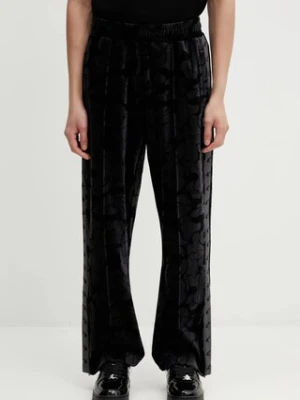 A Bathing Ape spodnie dresowe welurowe Solid Camo Metal One Point