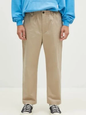 A Bathing Ape spodnie One Point Relaxed Fit Chino męskie kolor beżowy proste 1K80152011