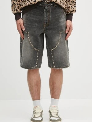 A Bathing Ape szorty jeansowe dziecięce Studded Heavy Wash Relaxed Fit 13Oz Denim męskie kolor szary 1L30151303