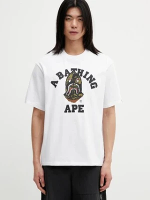 A Bathing Ape t-shirt bawełniany 1st Camo Shark Seijin