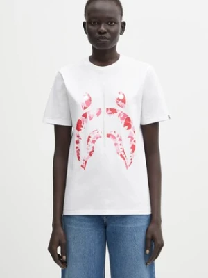 A Bathing Ape t-shirt bawełniany ABC Camo Shark damski kolor biały 1L30210008