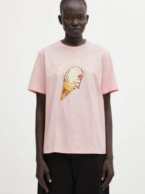 A Bathing Ape t-shirt bawełniany Ice Cream damski kolor różowy 001TEL302043L