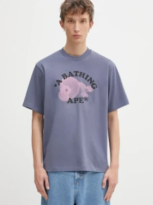A Bathing Ape t-shirt bawełniany Milo College Relaxed