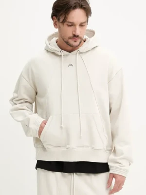 A-COLD-WALL* bluza bawełniana Millbank Hoodie męska kolor beżowy z kapturem gładka ACWMW197