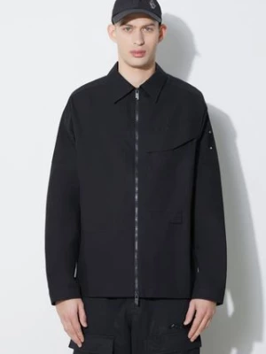 A-COLD-WALL* kurtka bawełniana Zip Overshirt kolor czarny przejściowa oversize ACWMSH138A