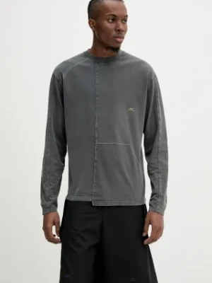 A-COLD-WALL* longsleeve bawełniany męskie kolor szary gładki ACWMTS207