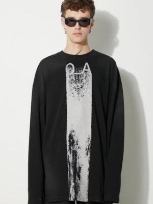 A-COLD-WALL* longsleeve bawełniany Plaster LS T-shirt kolor czarny z nadrukiem ACWMTS094-BLACK