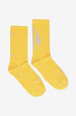 A-COLD-WALL* skarpetki Barcket Sock kolor żółty ACWMSK027-WHITE