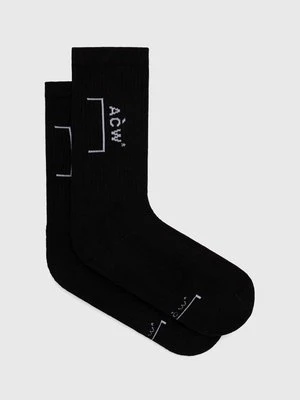 A-COLD-WALL* skarpetki BRACKET SOCK męskie kolor czarny ACWMSK034A