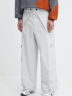 A-COLD-WALL* spodnie Overlay Cargo Pant męskie kolor szary w fasonie cargo ACWMB276