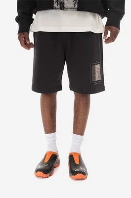 A-COLD-WALL* szorty bawełniane Foil Grid Sweat Shorts kolor czarny ACWMB132.-BLACK