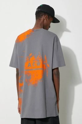 A-COLD-WALL* t-shirt bawełniany Brushstroke T-Shirt męski kolor szary z nadrukiem ACWMTS188