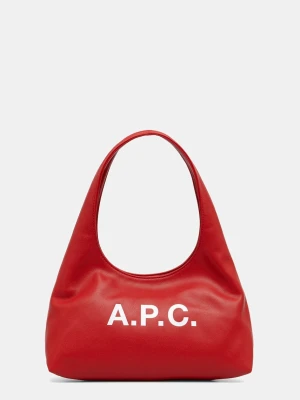 A.P.C. baby ninon shoulder torebka hobo damska z imitacji skóry
