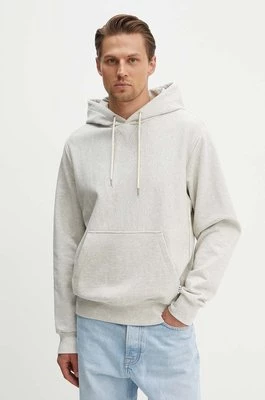 A.P.C. bluza bawełniana Hoodie Bruce męska kolor beżowy z kapturem melanżowa COGWV.H27867.PAA