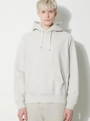 A.P.C. bluza bawełniana Hoodie Bruce męska kolor beżowy z kapturem melanżowa COGWV.H27867.PAA