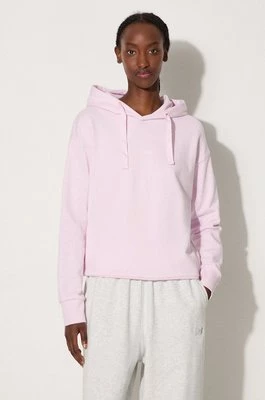 A.P.C. bluza bawełniana Hoodie Christina damska kolor różowy z kapturem z aplikacją COEIP.F27624-ROSEPALE