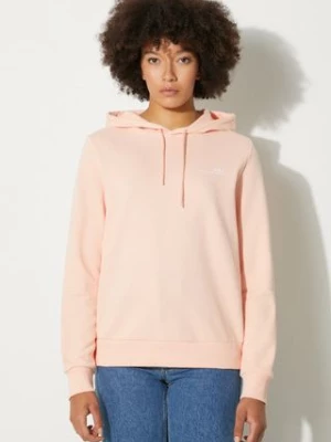 A.P.C. bluza bawełniana Hoodie Item F damska kolor pomarańczowy z kapturem gładka COEAS.F27674-PECHE