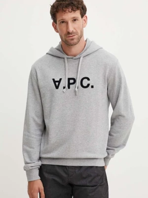 A.P.C. bluza bawełniana hoodie standard grand vpc GOTS