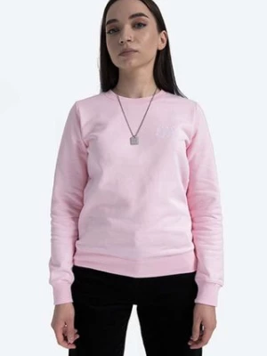 A.P.C. bluza bawełniana Sweat Skye damska kolor różowy z aplikacją COEBH.F27700-PALEPINK