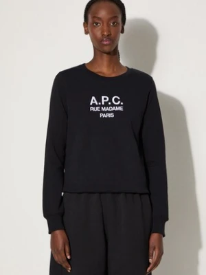 A.P.C. bluza bawełniana Sweat Tina