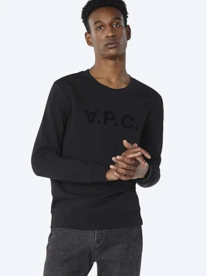 A.P.C. bluza bawełniana Sweat Vpc czarny