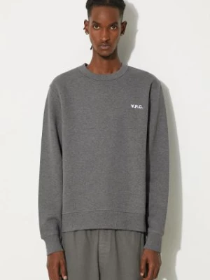 A.P.C. bluza Boxy Petit Vpc męska kolor szary melanżowa COHBR-H27916