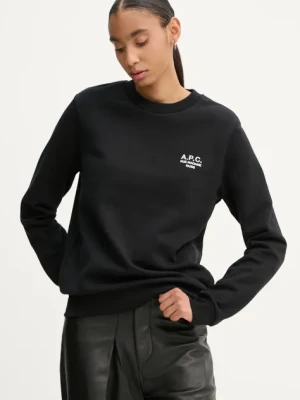 A.P.C. bluza standard rue madame GOTS kolor czarny z aplikacją COHBV.M27913