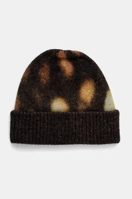 A.P.C. czapka wełniana bonnet tail kolor brązowy wełniana WOART.M25086