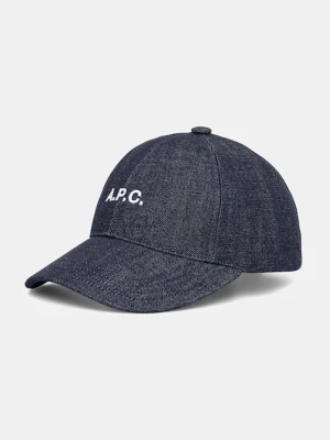 A.P.C. czapka z daszkiem casquette charlie kolor granatowy COHIZ.M24069