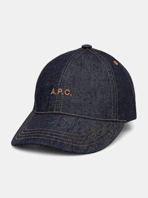 A.P.C. czapka z daszkiem jeansowa CASQUETTE THAIS