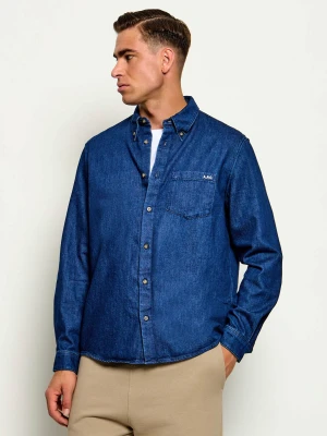 A.P.C. Jeansowa koszula | Regular Fit granatowy