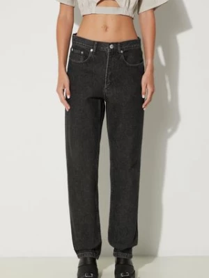 A.P.C. jeansy bawełniane Martin F high waist COETA.F09122-BLACK