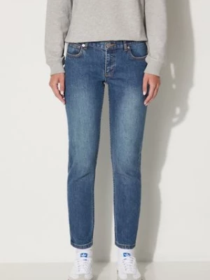 A.P.C. jeansy Jean Etroit Court damskie kolor niebieski COZZK.F09042-INDIGO