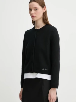 A.P.C. kardigan wełniany cardigan mila