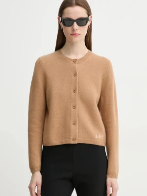 A.P.C. kardigan wełniany cardigan mila